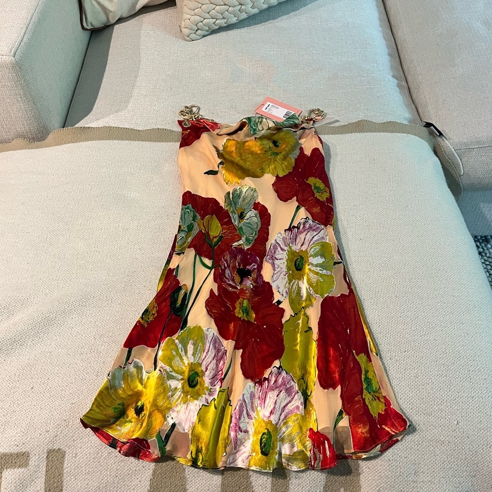 Cult Gaia mini dress with gold hardware